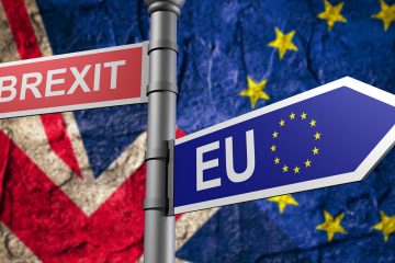 Brexit flags