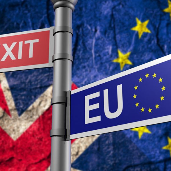 Brexit flags